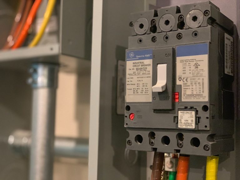 Electrical maintenance work in progress