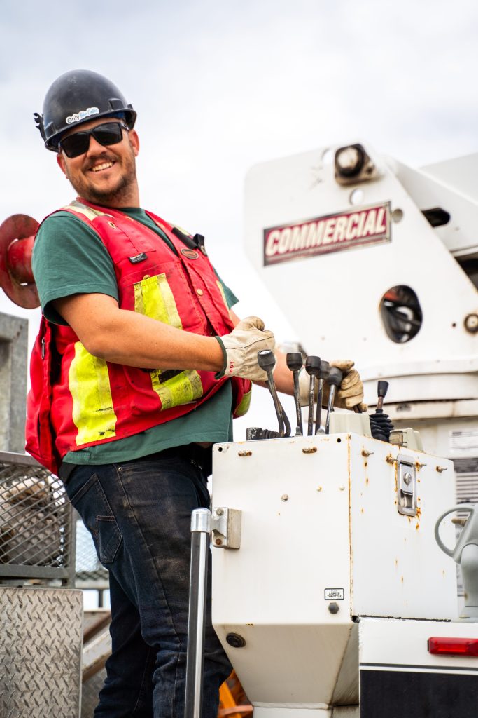 D.A. Electric crew member at work