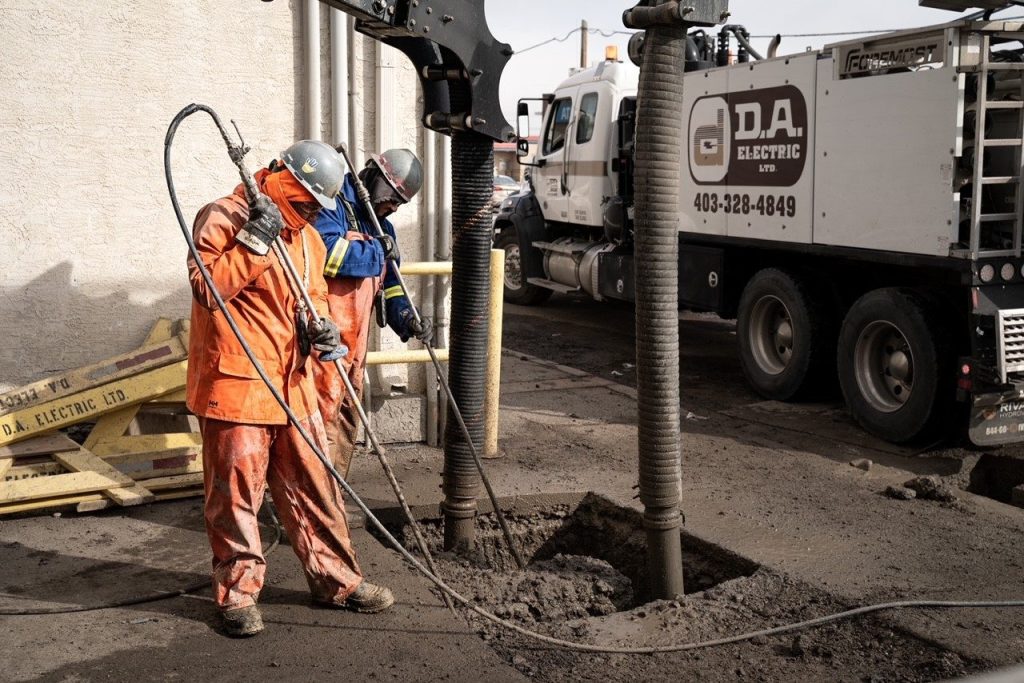 D.A. Electric team members on site