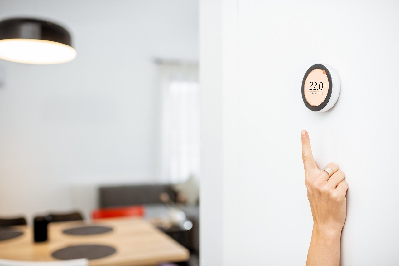 Smart home heating system controlled by connected technology