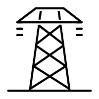 Utilities and infrastructure electrical services icon — D.A. Electric
